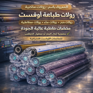 رولات طباعة مطاطية أوفسيت (offset printing rollers)